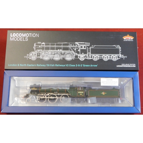 566 - Bachmann Locomotive LNER/BR V2 Class 2-6-2 'Green Arrow' Locomotive Models mint and boxed superb