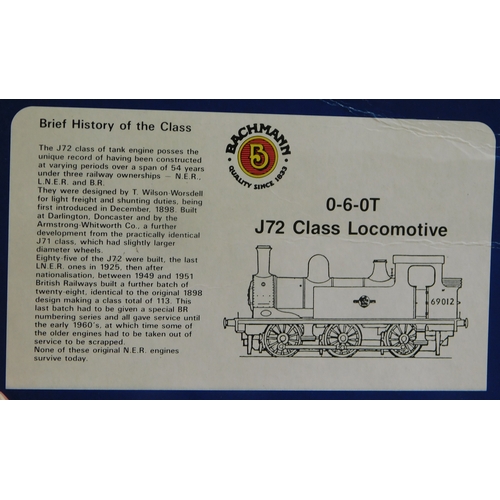 748 - Bachmann Locomotive 0-6-OT J72 68680 mint and boxed