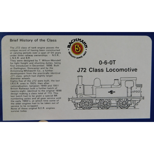 749 - Bachmann Locomotive 0-6-OT J72 class 69023 Two mint and boxed