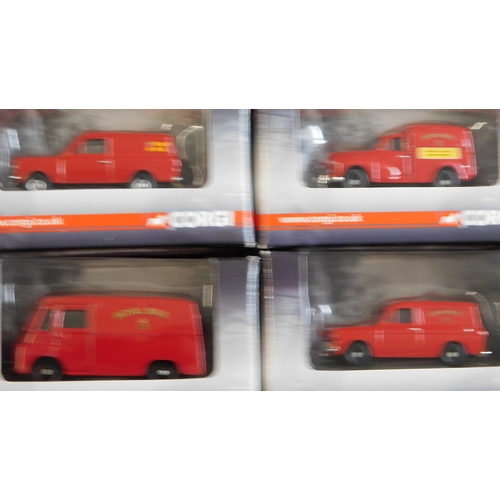 836 - Corgi 1:76 scale RM2004. one set (Boxed) of four Royal Mail Vans, excellent condition mint and boxed