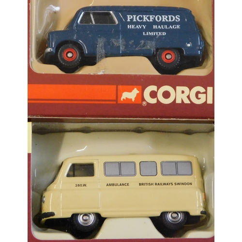 850 - Corgi 1:76 scale, boxed Transit Vans excellent condition