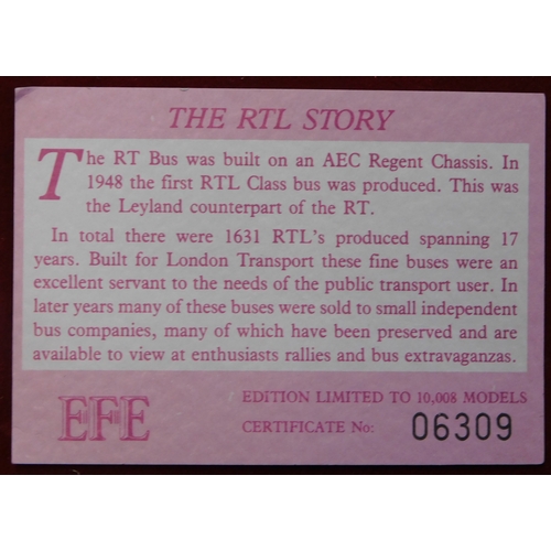 863 - The RTL Story (Vol.III) 1:76 scale (Limited edition) EFE certificate No.06309, one boxed set, three ... 