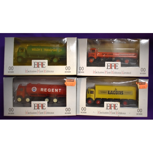 1015 - EFE vehicles 1:76 scale (4) boxed Trucks/Lorries vehicle no.E10905, E10605, E11005 excellent conditi... 