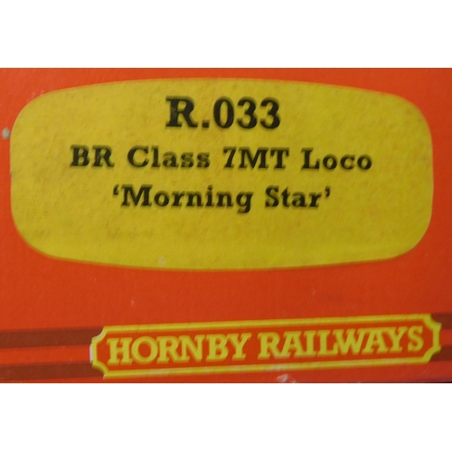 754 - Hornby Locomotive R033  BR class 7MT Loco 'Morning Star' mint and boxed