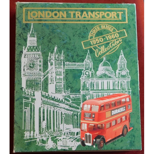 865 - The London Bus Story - London Transport, 1:76 scale (3 vehicles) one boxed set of 1950-1960 commerci... 