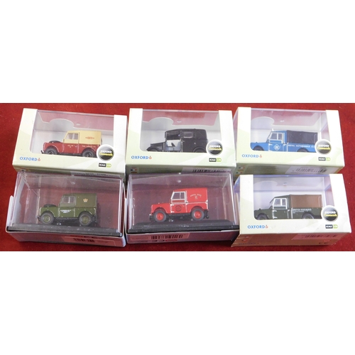 873 - Oxford Automobile Company 1:76 scale boxed, six commercial vehicles, excellent condition