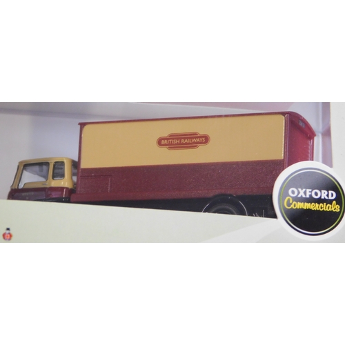 881 - Oxford Automobile Company 1:76 scale (British Rail) four boxed commercial vehicles, excellent condit... 