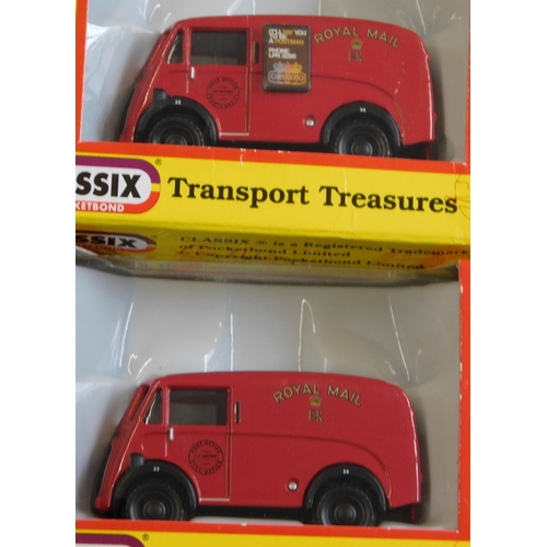 887 - Classix by Pocketbond 1:76 scale, six boxed commercial vehicles excellent condition, mint and boxed