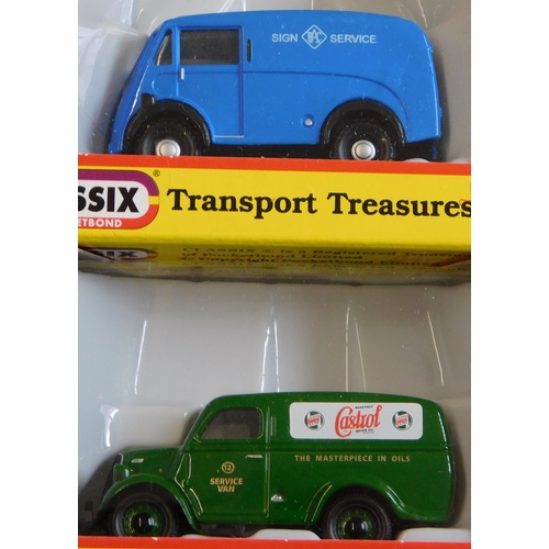 895 - Classix by Pocketbond 1:76 scale, six boxed commercial vehicles, excellent condition, mint and boxed