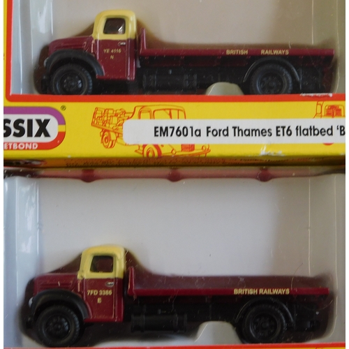 897 - Classix by Pocketbond 1:76 scale, six boxed commercial vehicles, excellent condition mint and boxed