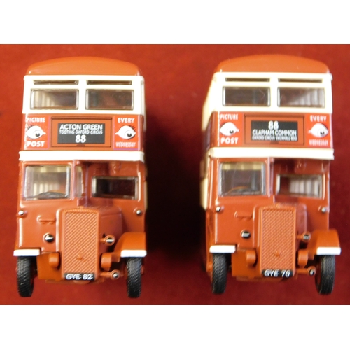 963 - Gilbow (4) boxed Buses 1:76 scale vehicle no.26405B, 26405A, 27701, 26322, excellent condition