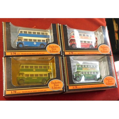 961 - Gilbow (4) boxed Buses 1:76 scale vehicle no.27209B, 26308, 26502, 26402, excellent condition