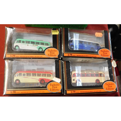 970 - Gilbow (4) boxed Buses vehicle no.E16207, 18703, 18705, 18709, excellent condition