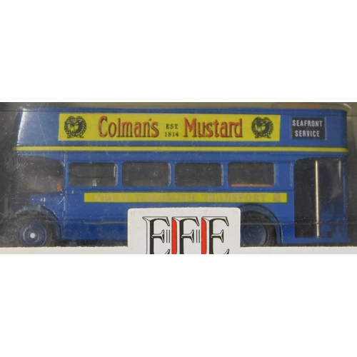 1008 - EFE Buses 1:76 scale (4) boxed Buses vehicle no.10112, E10202, Batties Green Bus, Buxted Chickens, e... 