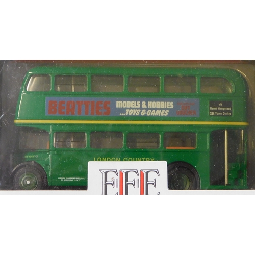 1008 - EFE Buses 1:76 scale (4) boxed Buses vehicle no.10112, E10202, Batties Green Bus, Buxted Chickens, e... 