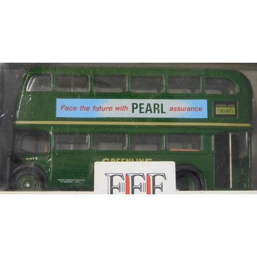 1009 - EFE Buses 1:76 scale (4) boxed Buses vehicle no.11105 Pearl's Insurance, 21 Fisherman's Friend, exce... 