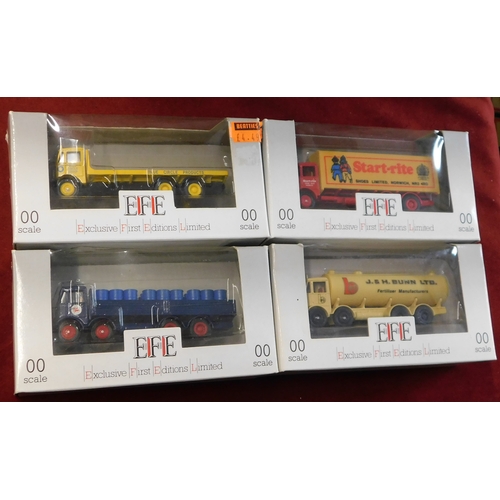 1012 - EFE vehicle 1:76 scale (4) boxed Trucks/Lorries vehicle no.10502, E10702, E10602, E10802 excellent c... 