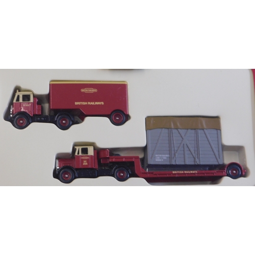 835 - Lledo Collectables Trackside 1:76, scale, one boxed set of two commercial vehicles (British Rail) BR... 