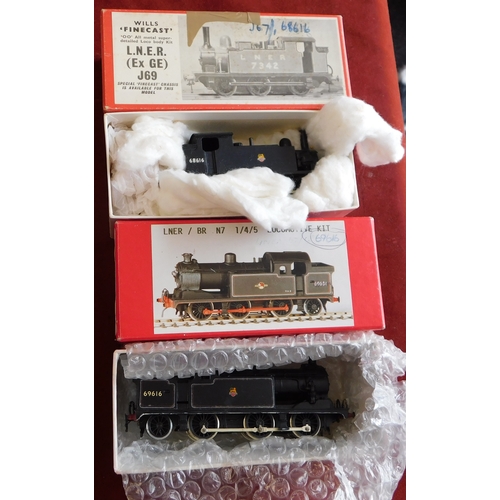 779 - Fine Cast Model Loco's (2) 69616 and J67/1 68616 both mint and boxed