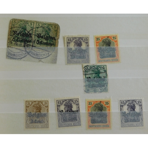 1005 - Germany 1936-46 Small stockbook with u/m, m/m and used collection of Third Reich and Occupation issu... 