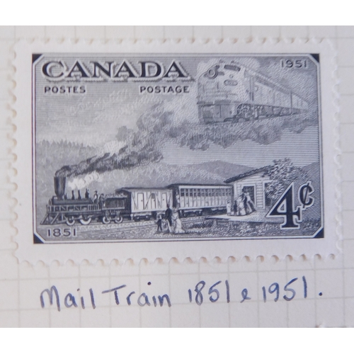 1018 - Canada 1917-1967 Album of m/m and used definitives and commemoratives described. Cat value £163.85