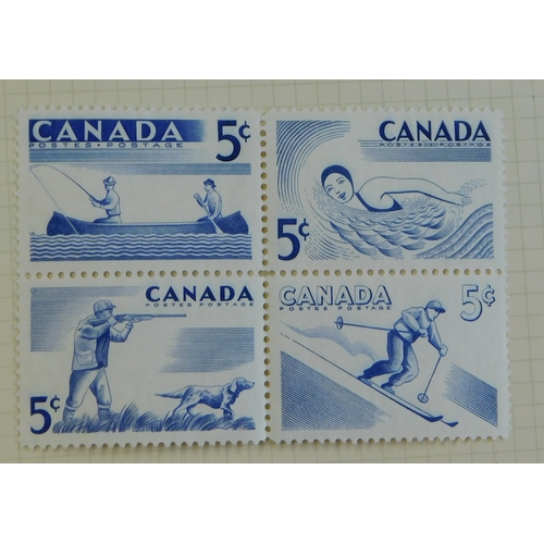 1018 - Canada 1917-1967 Album of m/m and used definitives and commemoratives described. Cat value £163.85