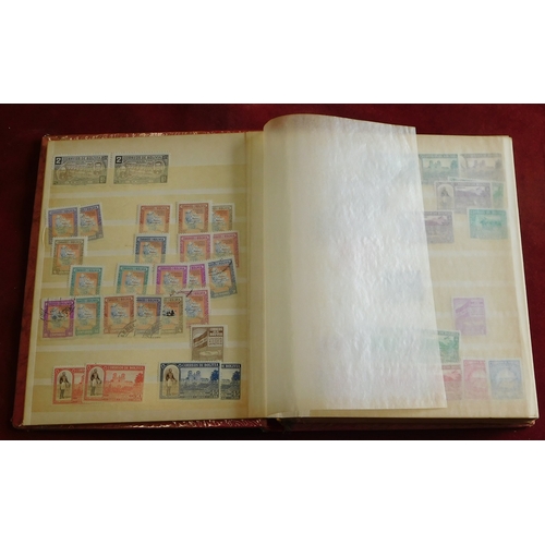 1037 - Worldwide small stock book of A-B countries used (100s), strength in Belgium and Bolivia