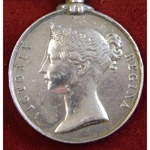 632 - British 1845 Sutlej Medal, reverse 'Sobraon', named to: Stevenson Smith 9th Lancers. [Ex Clive Denne... 