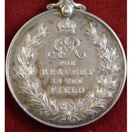 639 - British Military Medal (George V uncrowned head), the naming has been erased.