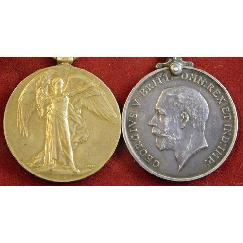 641 - British WWI Pair including War Medal and Victory Medal named to; 6500A E.W. Bullen P.O. R.N.R