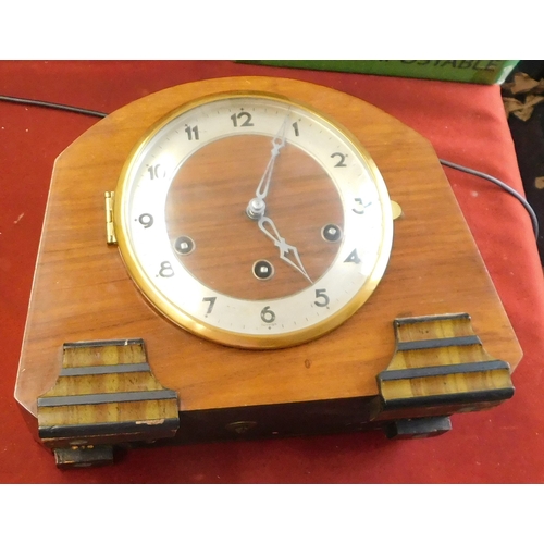 661 - German made 1930s Mantel clock made by Guetenbacher Uhrenfabrik (from Charles-Herbert Schatz), locat... 