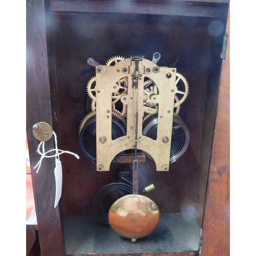 662 - American Ansonia 8 day Mantel Clock made in 1880 New York, not in working condition. Buyer collects.