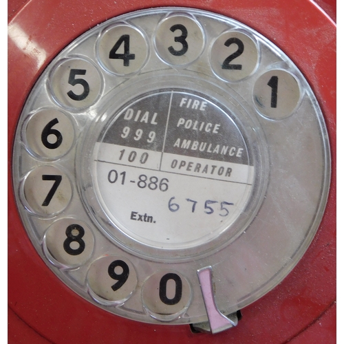 696 - British GPO 746 Telephones (4). The 700 Series coloured telephones were used in the UK from the late... 