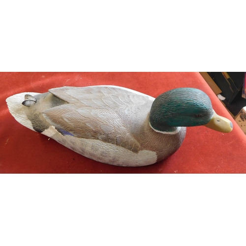 753 - Decoy Ducks, two attractive decoys which have been very well made and painted om 1985 by local artis... 