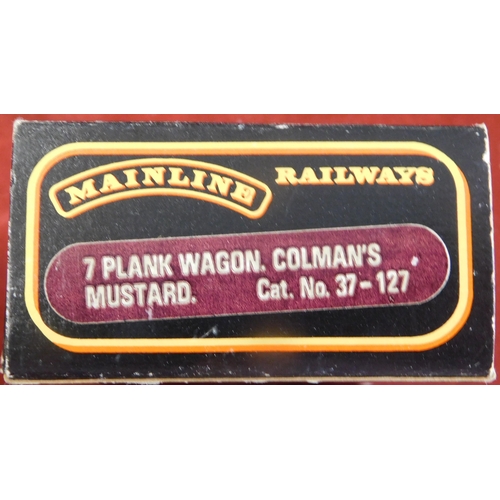 110 - Mainline Railways 7 Plank Wagon Colman's Mustard Cat No 37-127, Mint in Box.