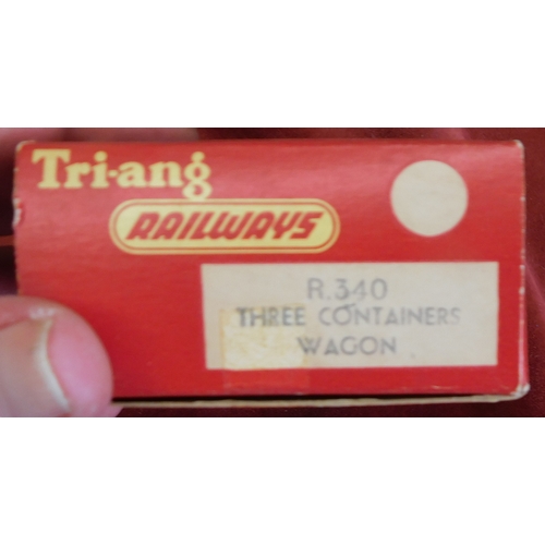 119 - Tri-ang Railways R340 Three Containers Wagon, Mint in Box.