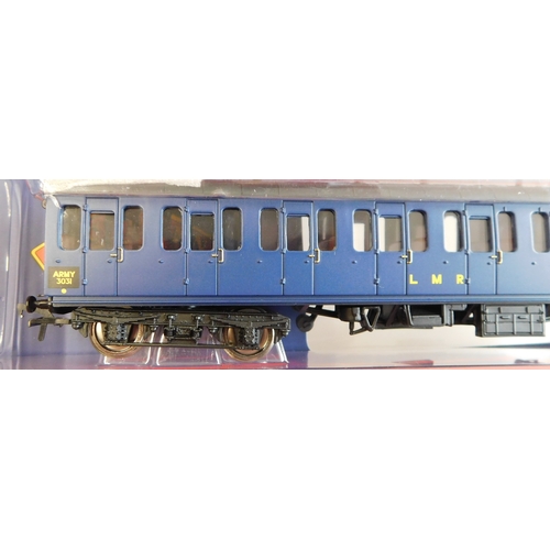 42 - Bachmann Branchline Coaches (5) -  34-330-LN01, 34-651B-LN03, MK1 Suburban Second Brake LMR Blue (2)... 