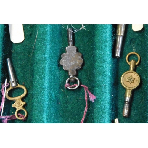 503 - A collection of (40) antique watch keys, a huge collection of Georgian, Victorian and later keys man... 