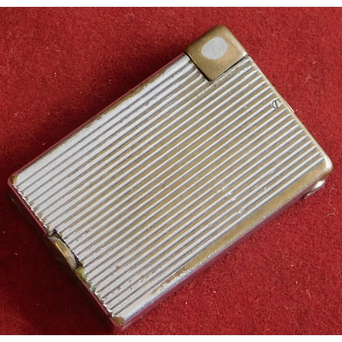 517 - Cigarette cases, three vintage white metal cases and one well used lighter.