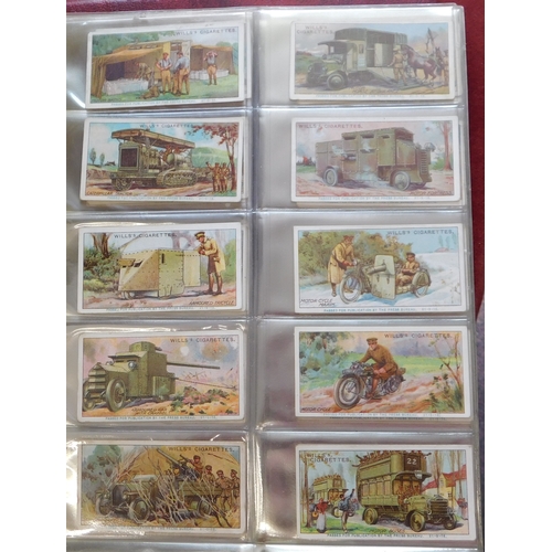 523 - Cigarette Card collection - Military Theme Incl Wills 1915 Recruiting Posters set of 12, Wills Milit... 