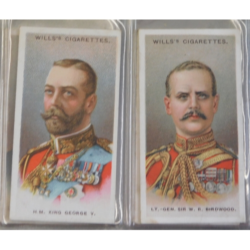 523 - Cigarette Card collection - Military Theme Incl Wills 1915 Recruiting Posters set of 12, Wills Milit... 