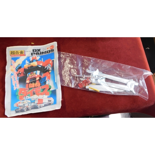 532 - Dx Daimos (Tranzer) GA-85 deluxe metal and plastic tall transforming robot toy approx. 10inch, typic... 