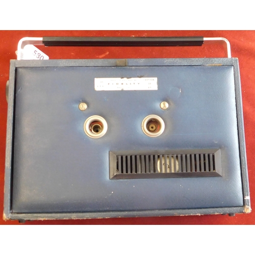 580 - Fidelity Rad 11 transistor radio MW LW, made in the 1960s. (Untested). Buyer collects