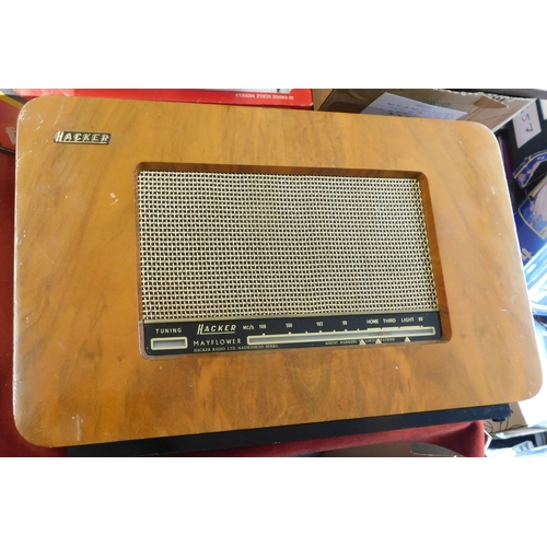 584 - Hacker Mayflower RV14 Radio, this radio has been restored and in good condition. (Untested) Buyer co... 