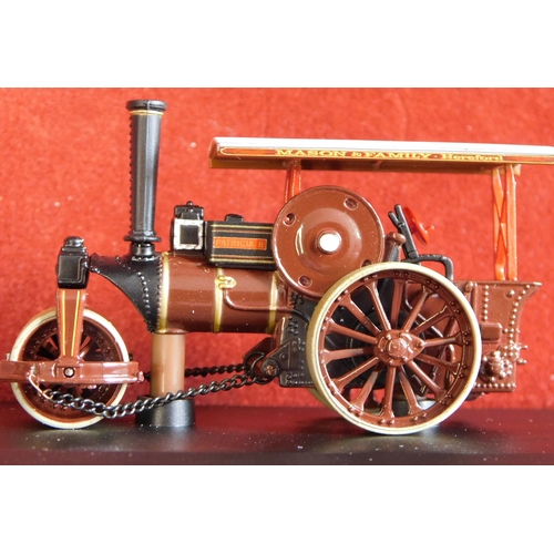 68 - Oxford Showtime Fowler Steam Roller and Living Wagon Maroon/Red unused, boxed