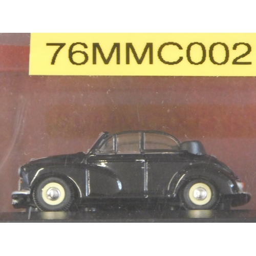 11 - Oxford 1:76 Railway Scale Misc. Austin & Morris Miniature Cars (8). Mint in box.