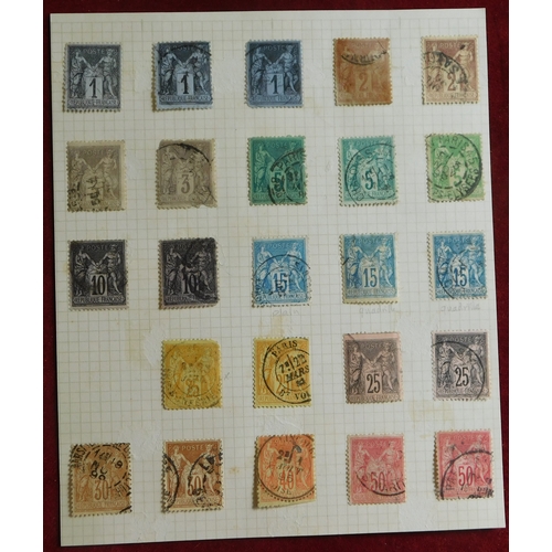 1106 - France 1876-1920 m/m and used collection of postage stamps, 