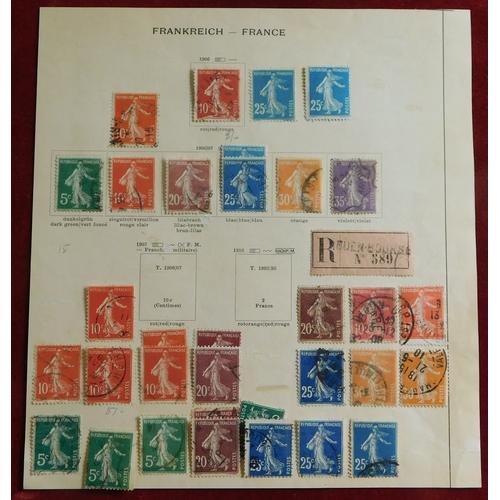 1106 - France 1876-1920 m/m and used collection of postage stamps, 