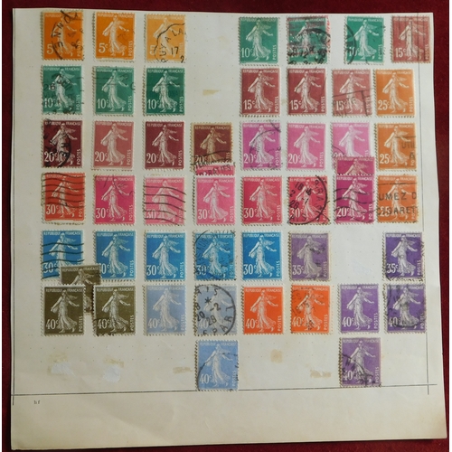 1106 - France 1876-1920 m/m and used collection of postage stamps, 