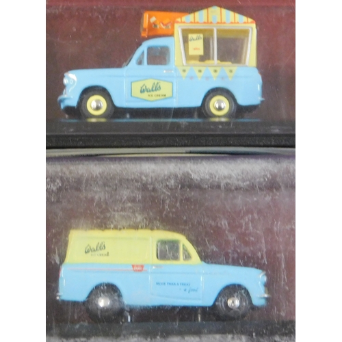 16 - Oxford 1:76 Railway Scale Misc. Ice Cream Truck (3) and Tractor (2). Mint in box.